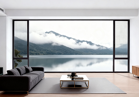 окно с интегрированной москитной сеткой JJ90
